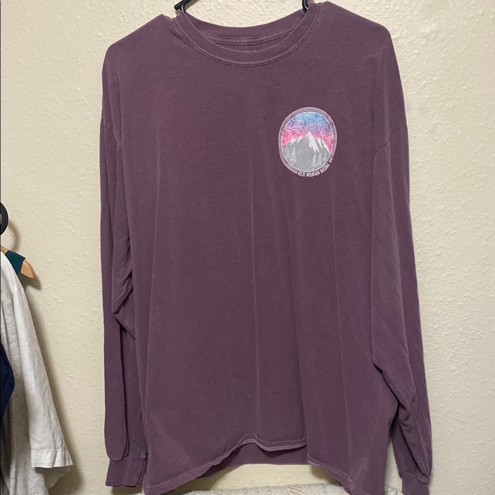 Vintage Purple Long Sleeve Graphic Tee